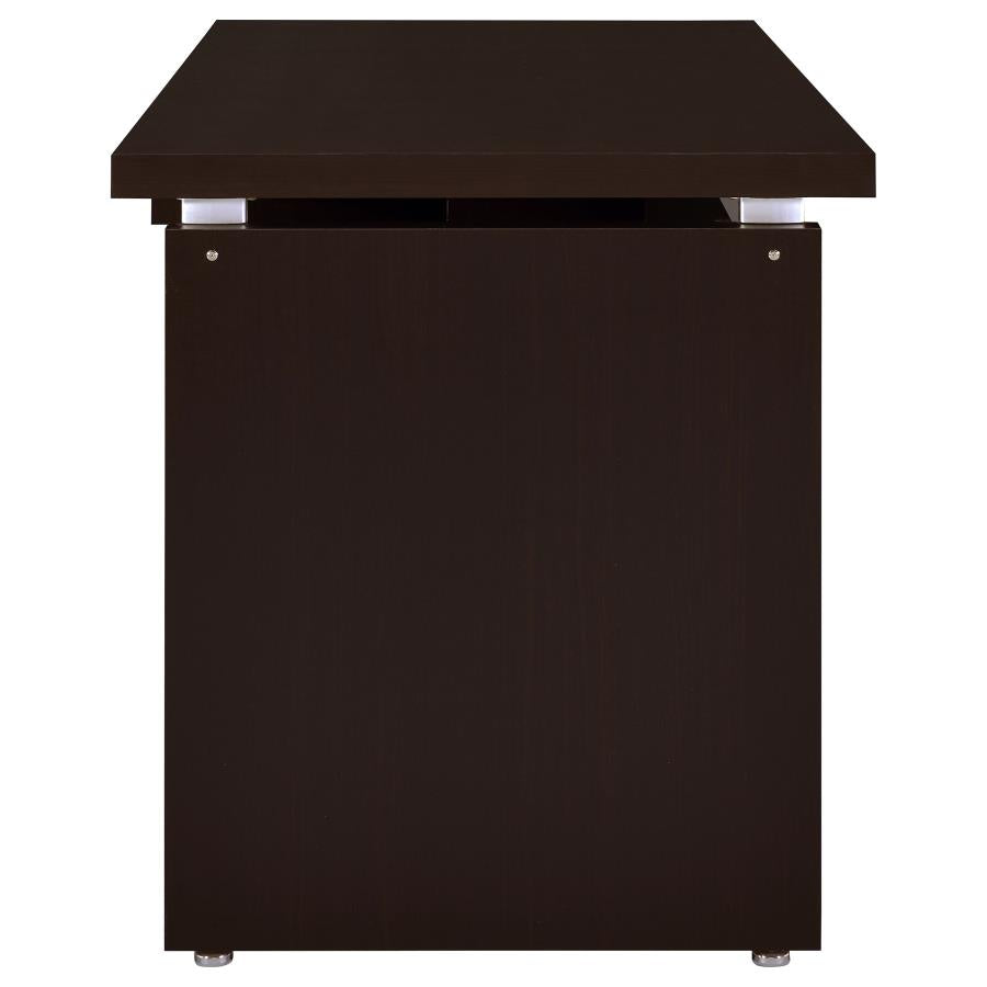Skylar 55-inch Computer Desk with Keyboard Drawer Cappuccino-zoom-10