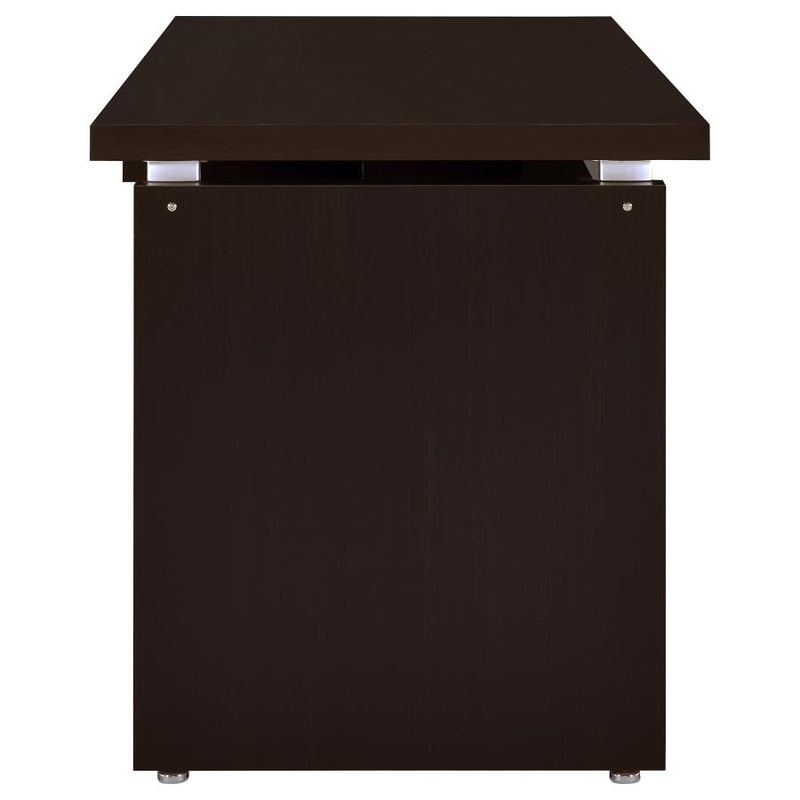 Skylar 55-inch Computer Desk with Keyboard Drawer Cappuccino-zoom-