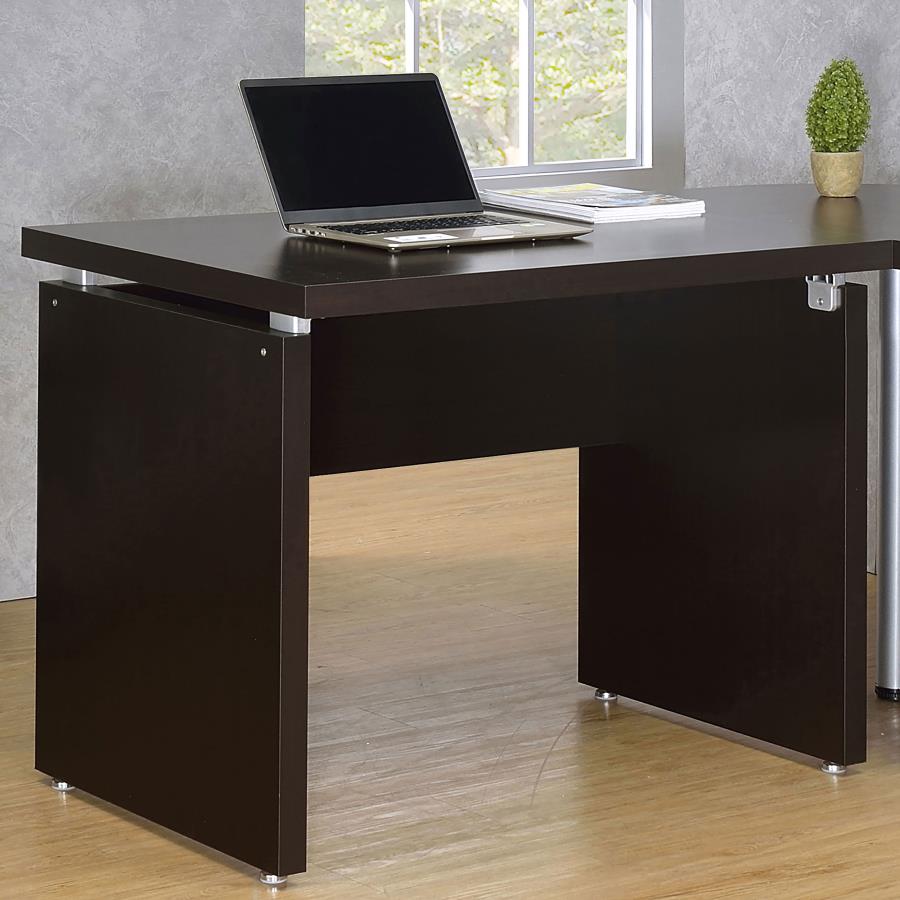 Skylar 39-inch Engineered Wood Writing Desk Cappuccino-zoom-2