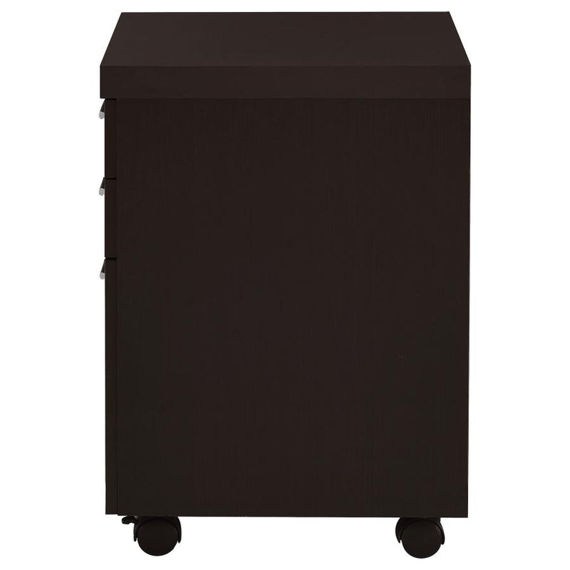 Skylar 3-drawer Home Office Mobile File Cabinet Cappuccino-zoom-