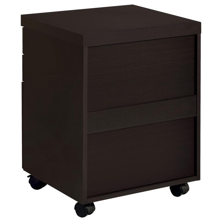 Skylar 3-drawer Home Office Mobile File Cabinet Cappuccino-zoom-7