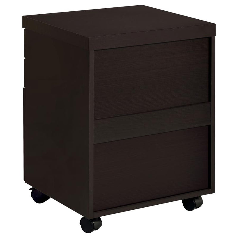 Skylar 3-drawer Home Office Mobile File Cabinet Cappuccino-zoom-