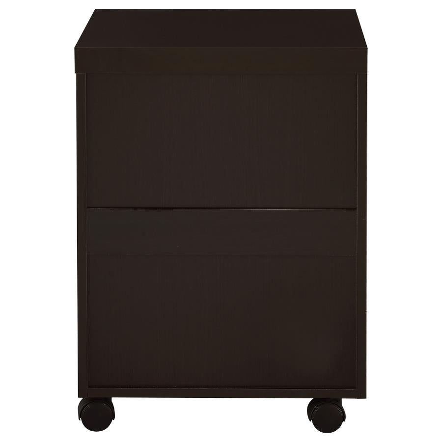 Skylar 3-drawer Home Office Mobile File Cabinet Cappuccino-zoom-8