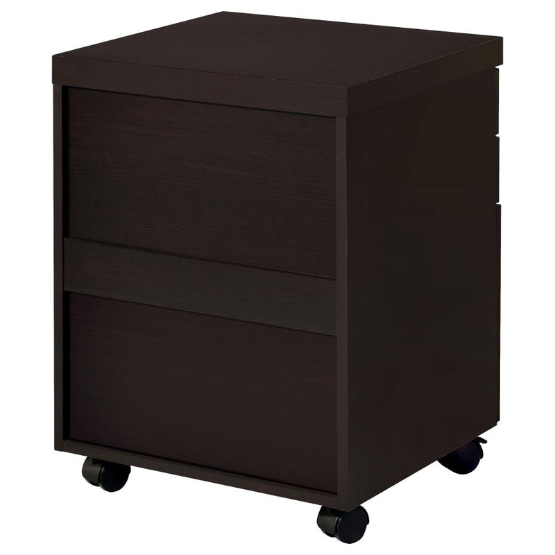 Skylar 3-drawer Home Office Mobile File Cabinet Cappuccino-zoom-