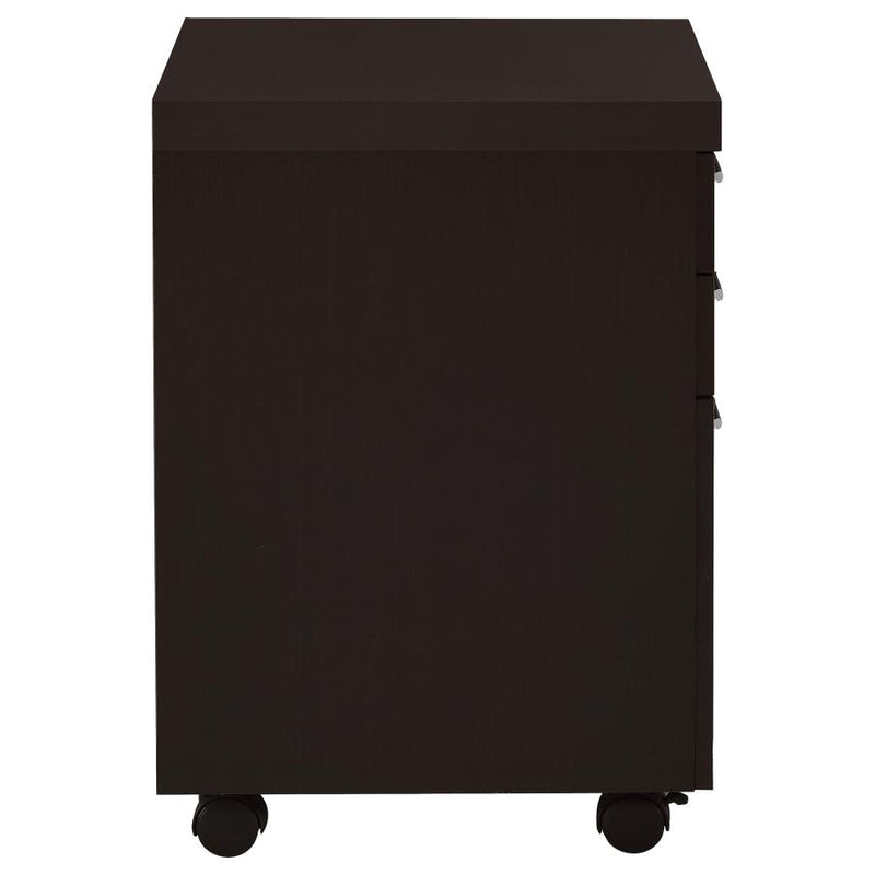 Skylar 3-drawer Home Office Mobile File Cabinet Cappuccino-zoom-