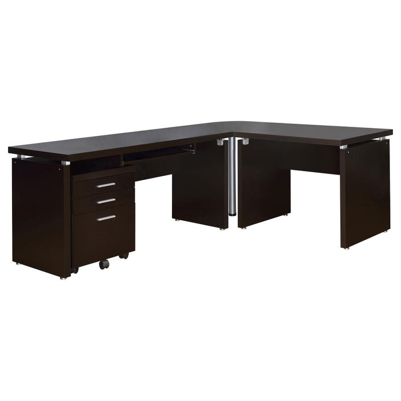 Skylar 3-drawer Home Office Mobile File Cabinet Cappuccino-zoom-