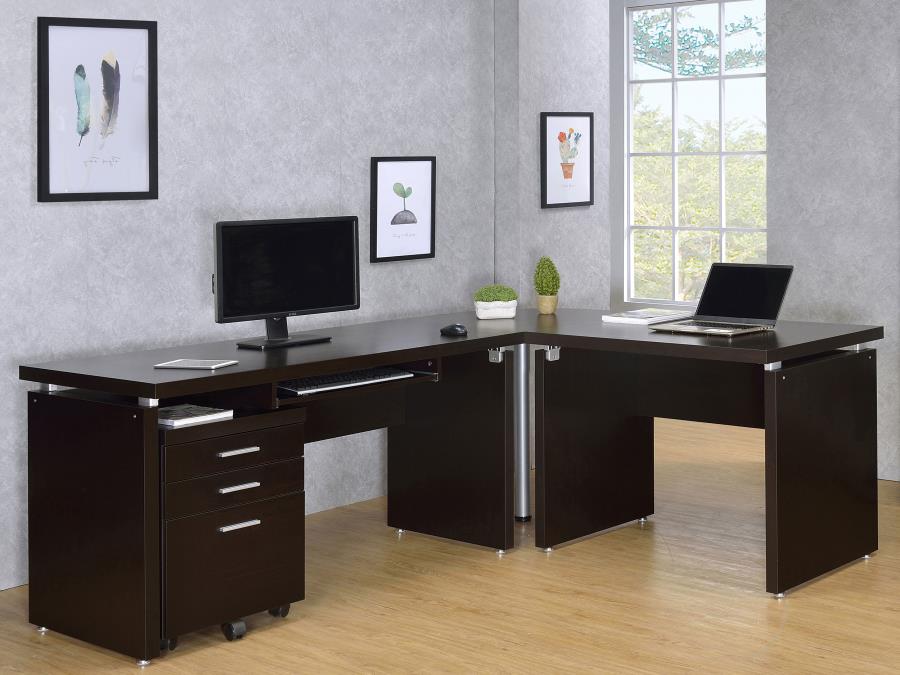 Skylar 3-drawer Home Office Mobile File Cabinet Cappuccino-14