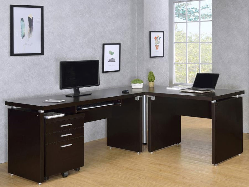 Skylar 3-drawer Home Office Mobile File Cabinet Cappuccino-zoom-