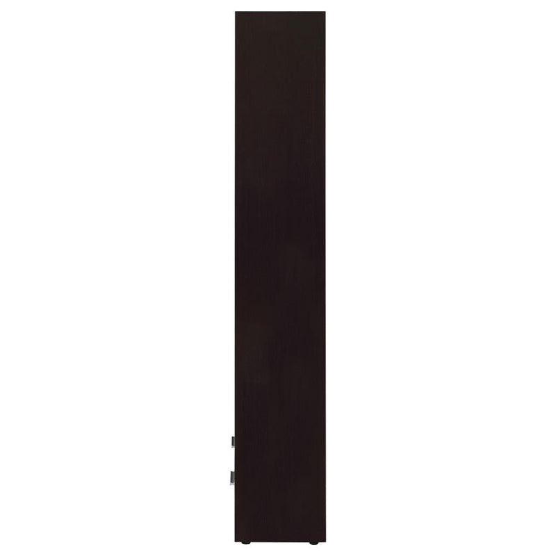 Skylar 71-inch 5-shelf Bookcase with Drawer Cappuccino-zoom-