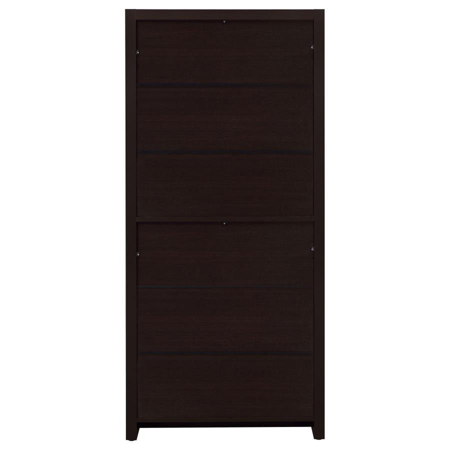 Skylar 71-inch 5-shelf Bookcase with Drawer Cappuccino-8