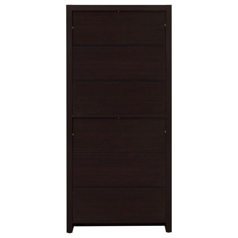 Skylar 71-inch 5-shelf Bookcase with Drawer Cappuccino-zoom-