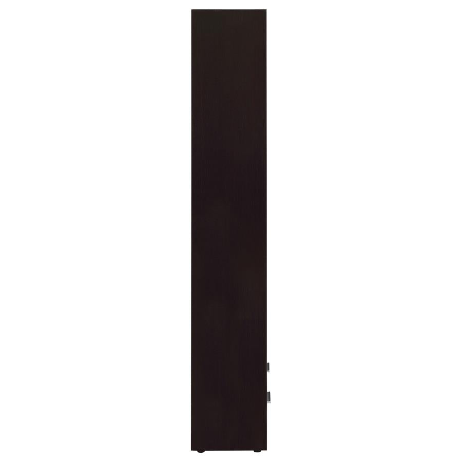 Skylar 71-inch 5-shelf Bookcase with Drawer Cappuccino-zoom-10