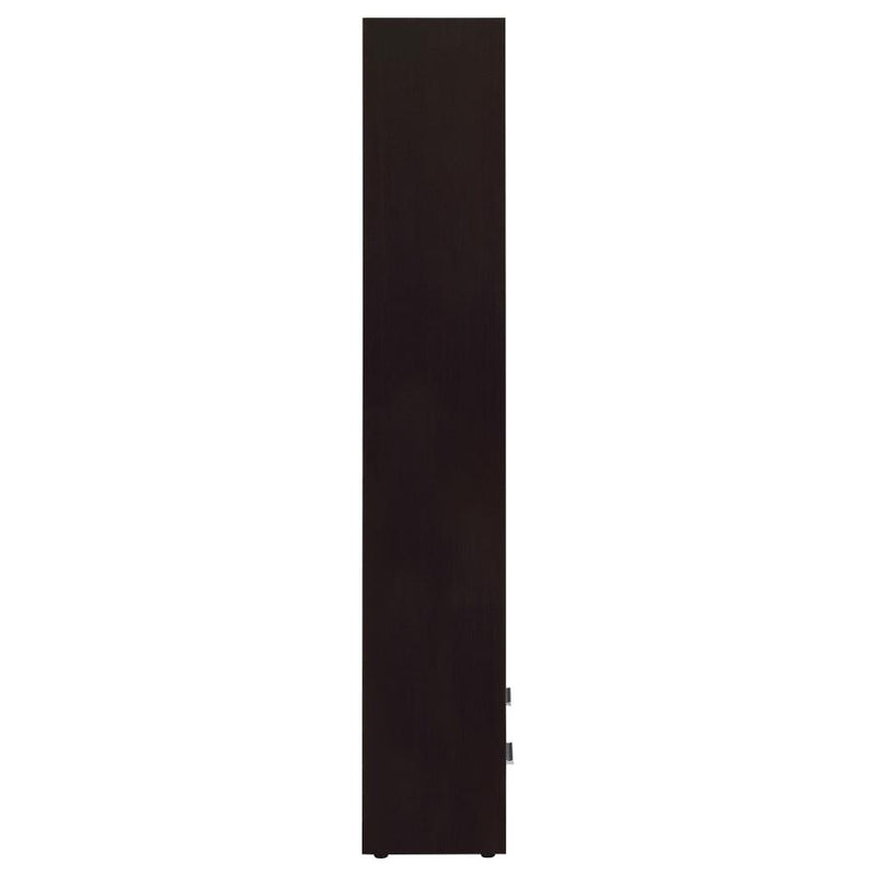 Skylar 71-inch 5-shelf Bookcase with Drawer Cappuccino-zoom-