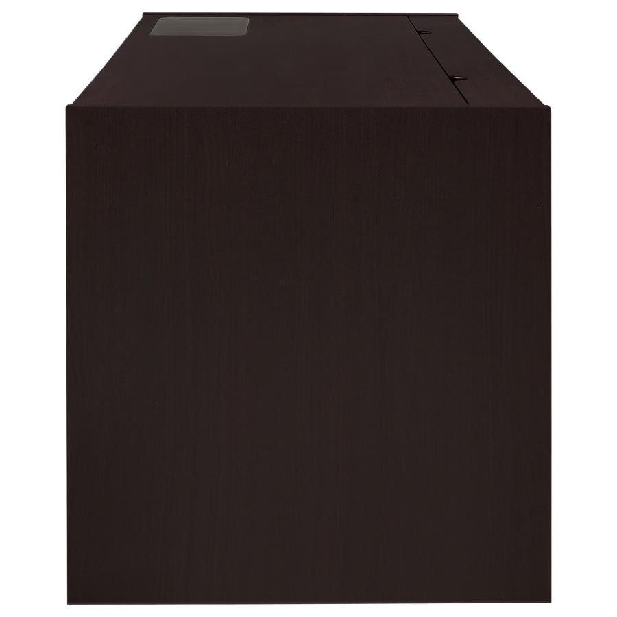 Halston 60-inch 3-drawer Office Computer Desk Cappuccino-zoom-5