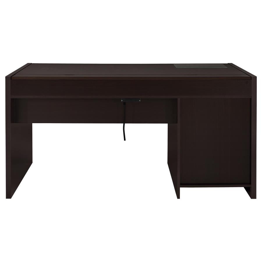 Halston 60-inch 3-drawer Office Computer Desk Cappuccino-zoom-6