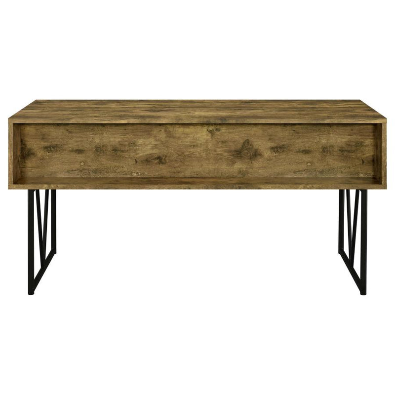 Analiese 63-inch 4-drawer Writing Desk Rustic Nutmeg-zoom-