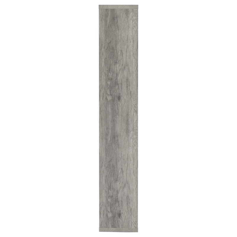 Theo 71-inch 6-shelf Bookshelf Grey Driftwood-zoom-