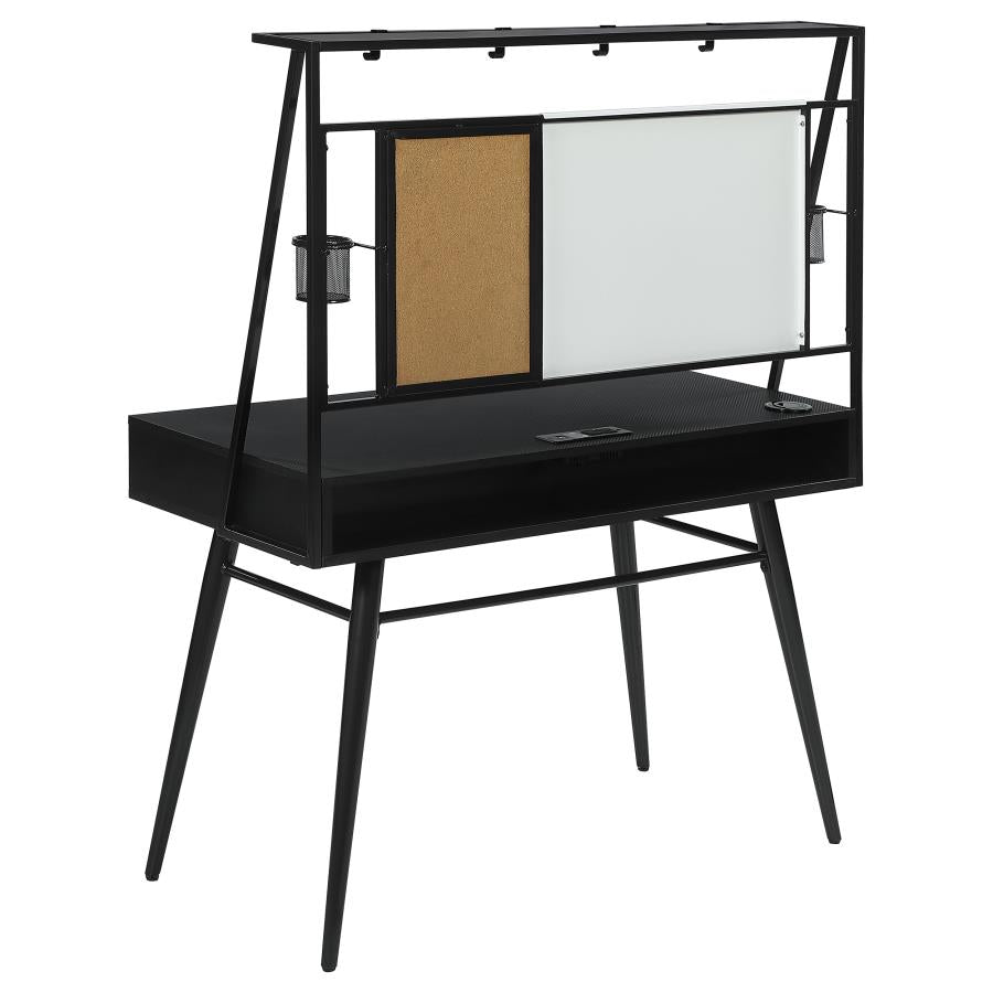 Jessie 47-inch Writing Desk with Whiteboard and USB Black-4
