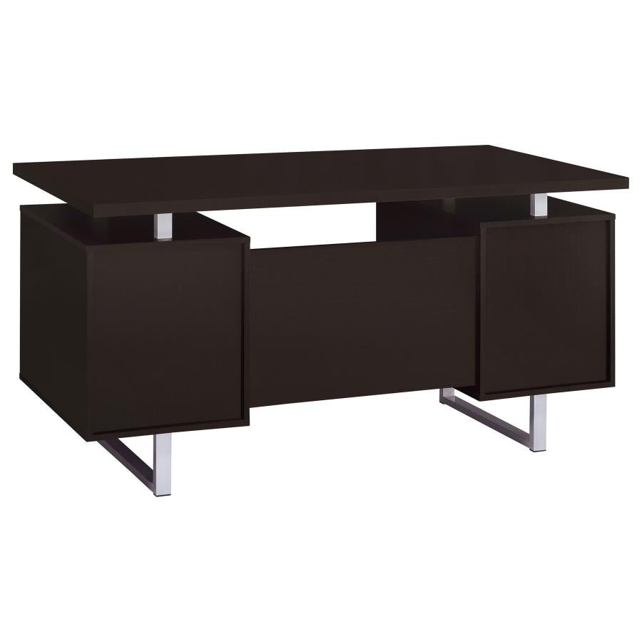 Lawtey 60-inch 2-drawer Office Computer Desk Cappuccino-7