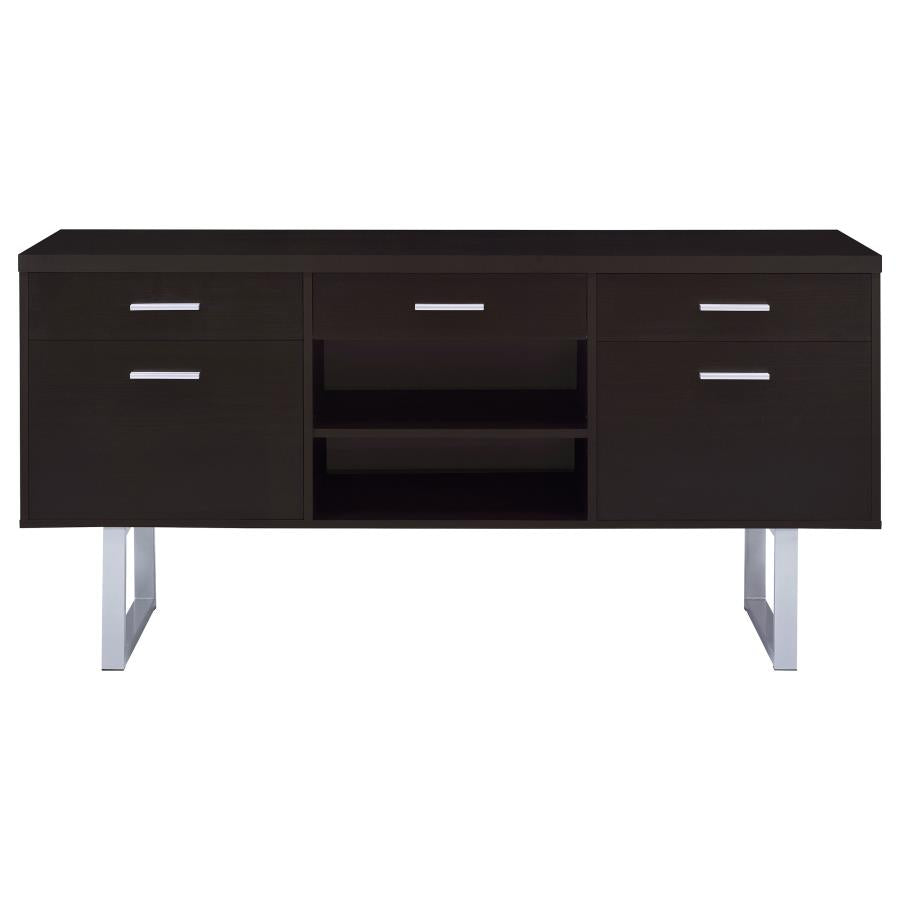 Lawtey 5-drawer Home Office Storage Credenza Cappuccino-zoom-4