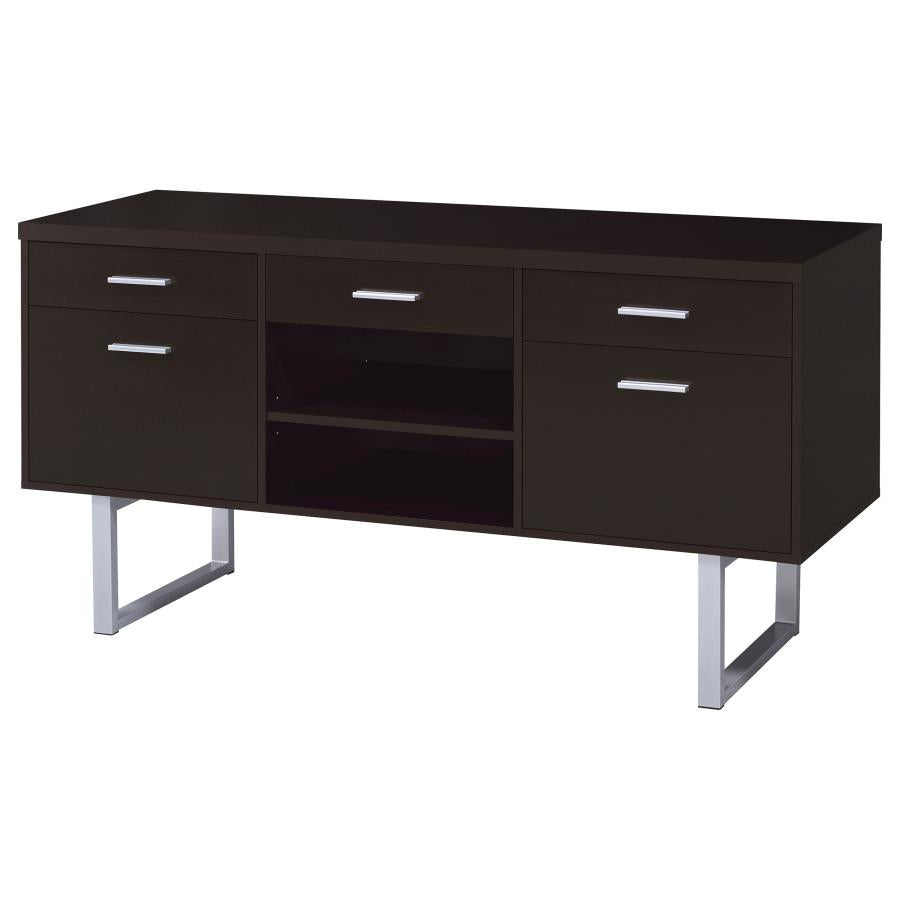 Lawtey 5-drawer Home Office Storage Credenza Cappuccino-5