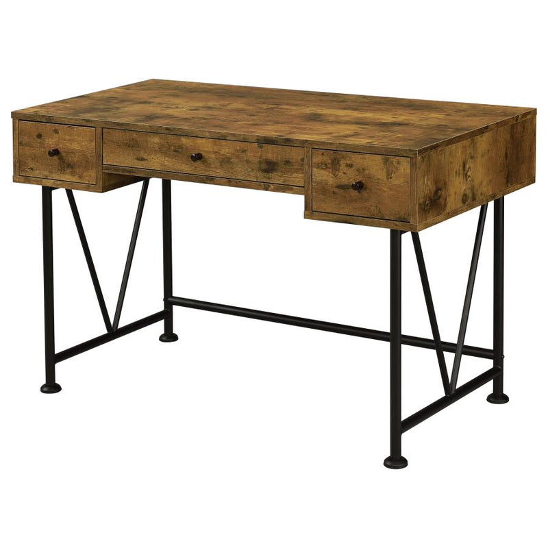 Analiese 2-piece Computer Desk Bookcase Set Rustic Nutmeg-zoom-