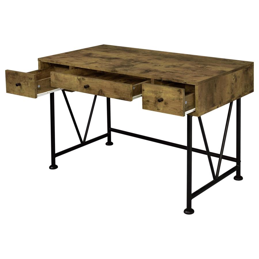 Analiese 2-piece Computer Desk Bookcase Set Rustic Nutmeg-zoom-4