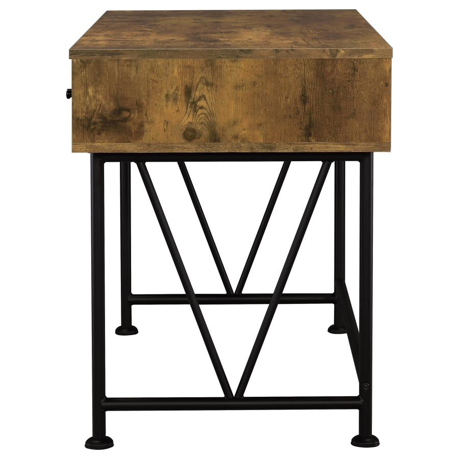 Analiese 2-piece Computer Desk Bookcase Set Rustic Nutmeg-zoom-5