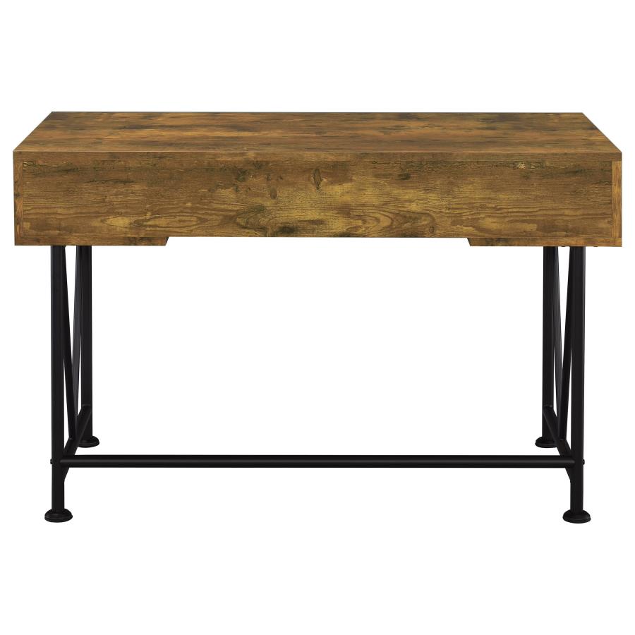 Analiese 2-piece Computer Desk Bookcase Set Rustic Nutmeg-6