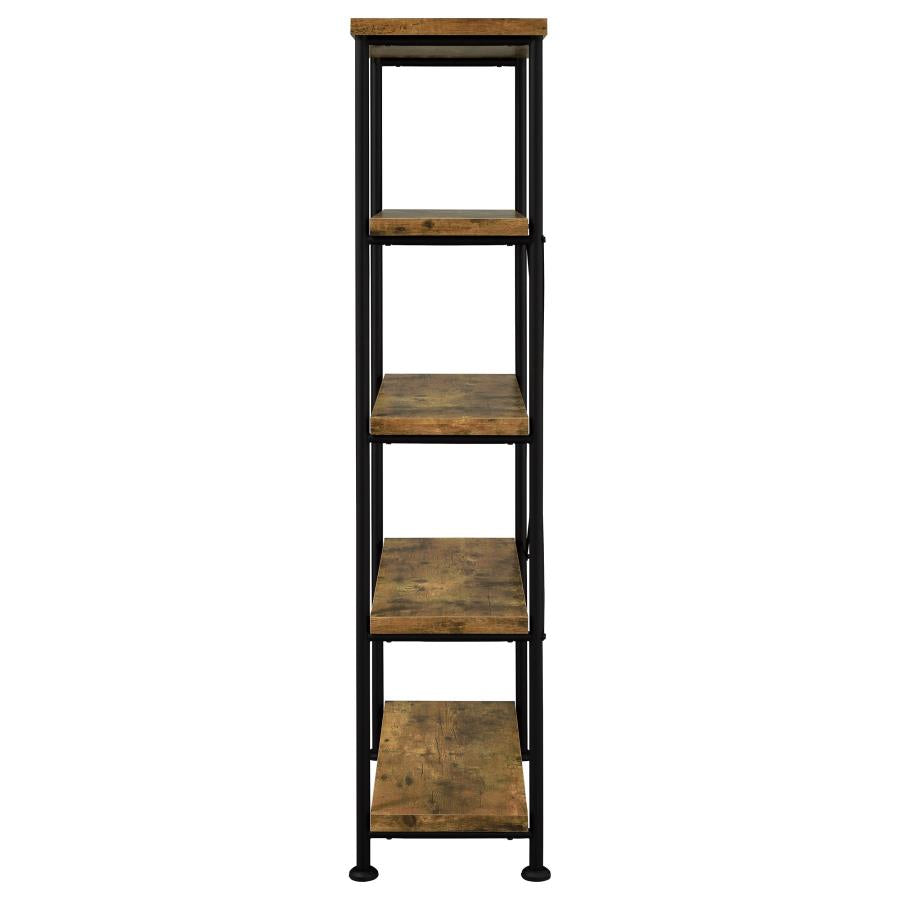 Analiese 2-piece Computer Desk Bookcase Set Rustic Nutmeg-zoom-10