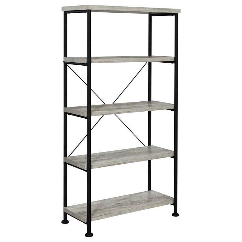 Analiese 63-inch 4-shelf Bookshelf Grey Driftwood-zoom-