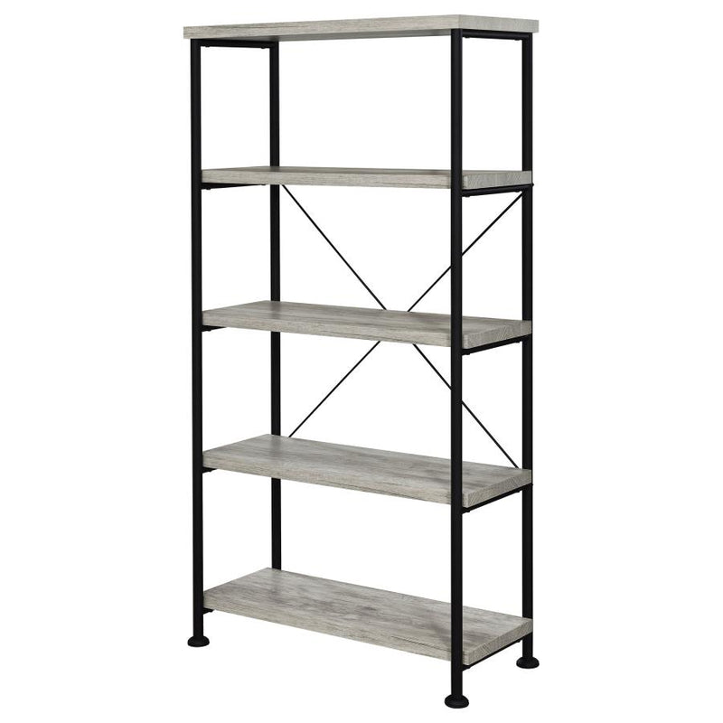 Analiese 63-inch 4-shelf Bookshelf Grey Driftwood-zoom-