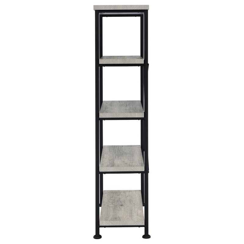 Analiese 63-inch 4-shelf Bookshelf Grey Driftwood-zoom-