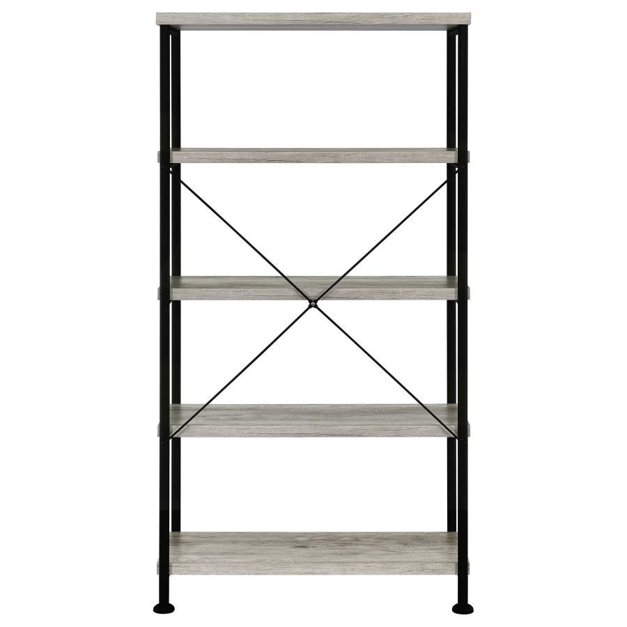 Analiese 63-inch 4-shelf Bookshelf Grey Driftwood-6