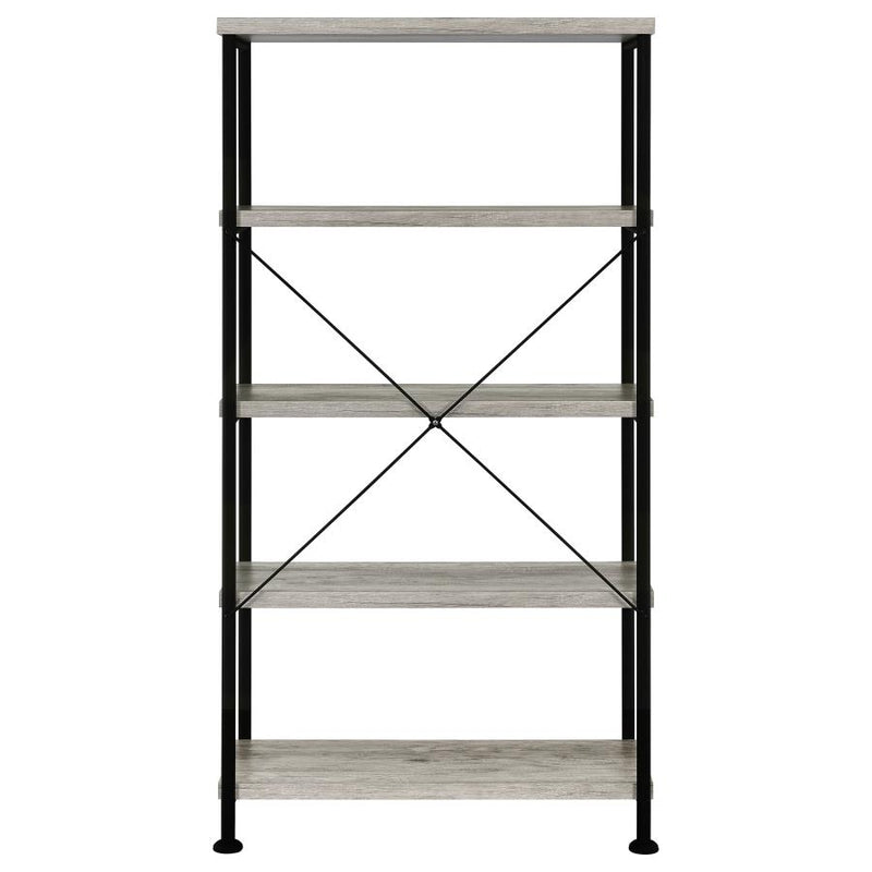 Analiese 63-inch 4-shelf Bookshelf Grey Driftwood-zoom-