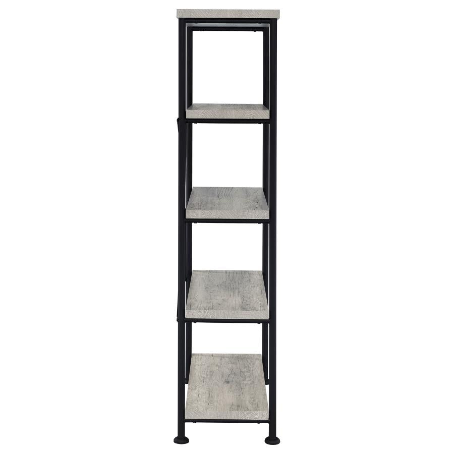 Analiese 63-inch 4-shelf Bookshelf Grey Driftwood-7