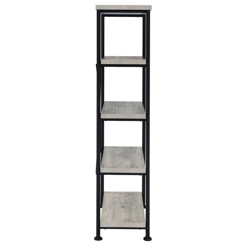 Analiese 63-inch 4-shelf Bookshelf Grey Driftwood-zoom-