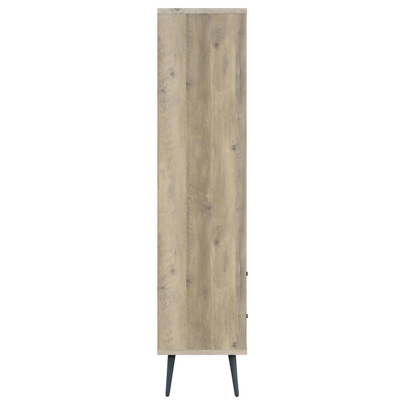 Maeve 70-inch 3-shelf Bookcase with Drawers Distressed Pine-zoom-