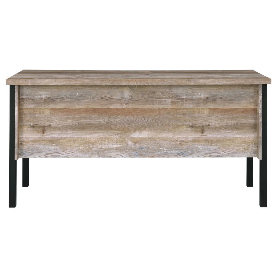 Samson 60-inch 4-drawer Office Computer Desk Weathered Oak-7