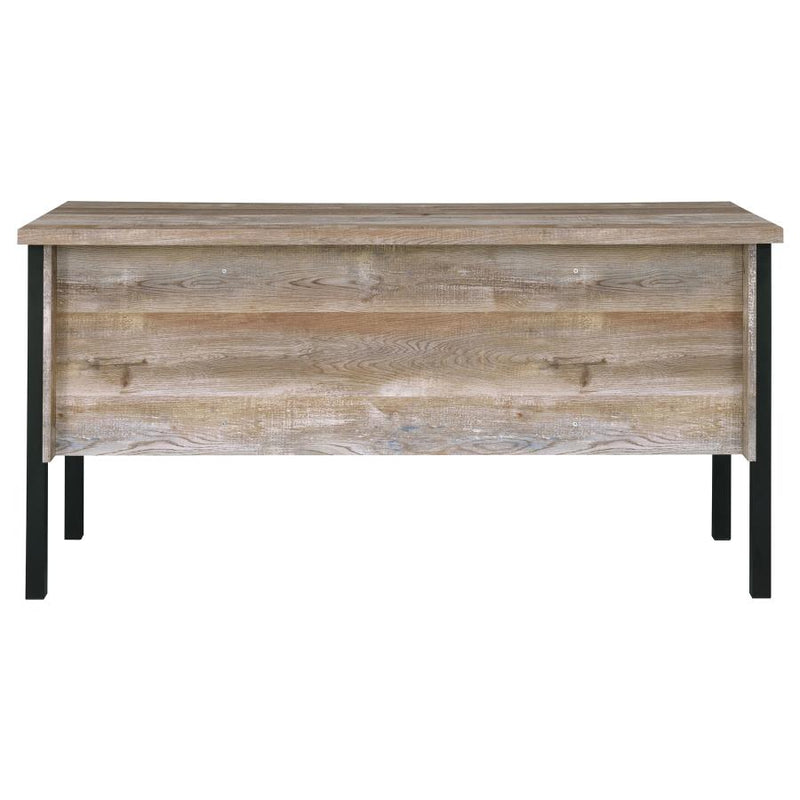 Samson 60-inch 4-drawer Office Computer Desk Weathered Oak-zoom-