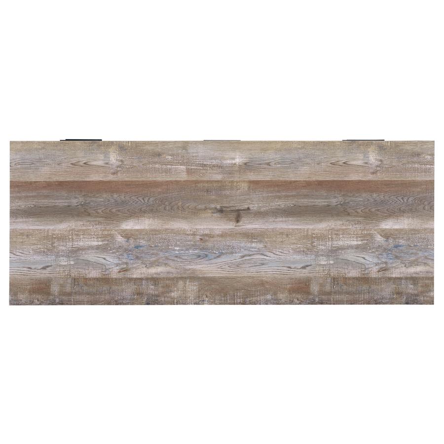 Samson 60-inch 4-drawer Office Computer Desk Weathered Oak-8