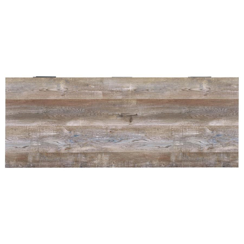Samson 60-inch 4-drawer Office Computer Desk Weathered Oak-zoom-