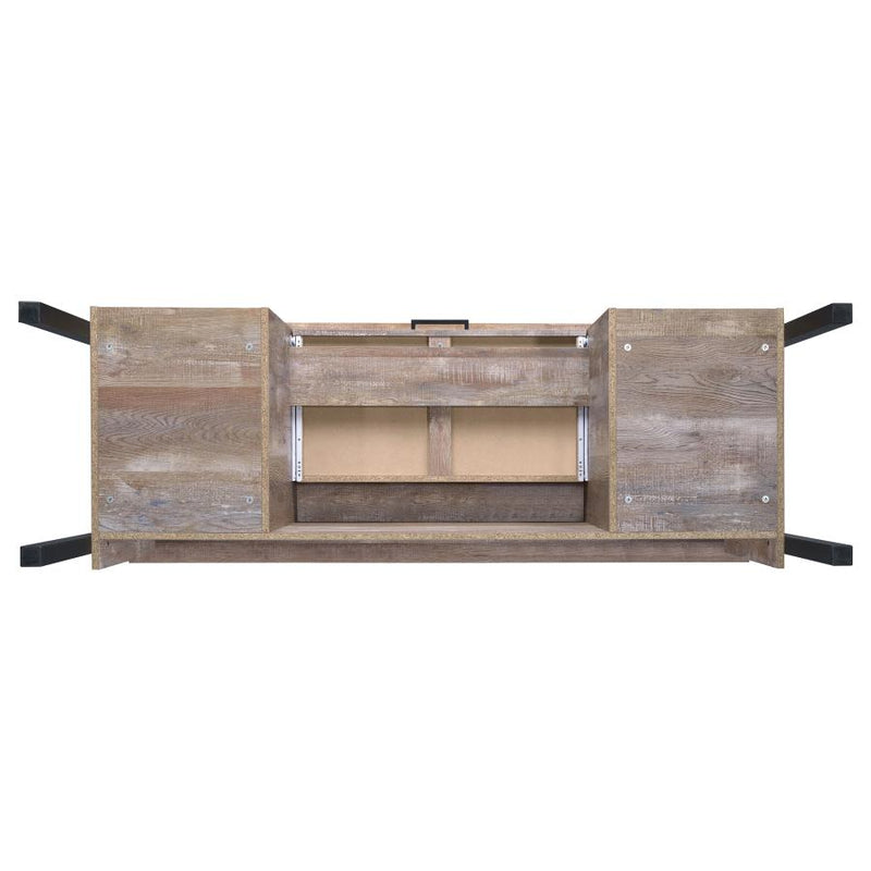 Samson 60-inch 4-drawer Office Computer Desk Weathered Oak-zoom-