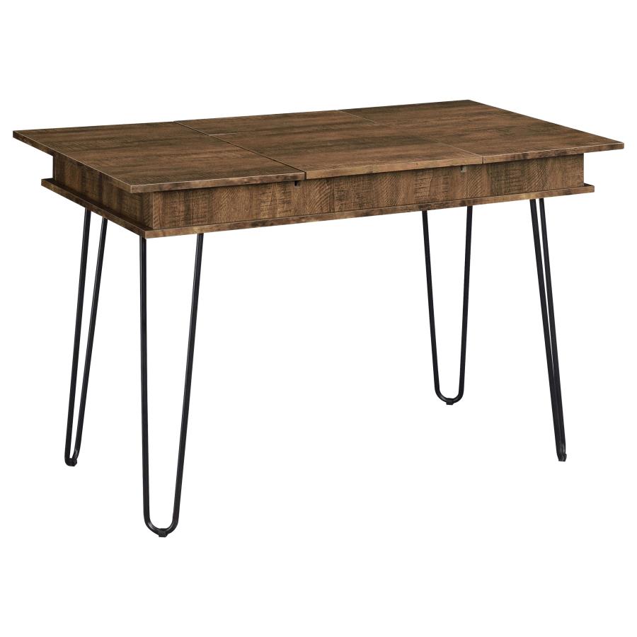 Sheeran 47-inch Writing Desk with Storage Rustic Amber-zoom-1