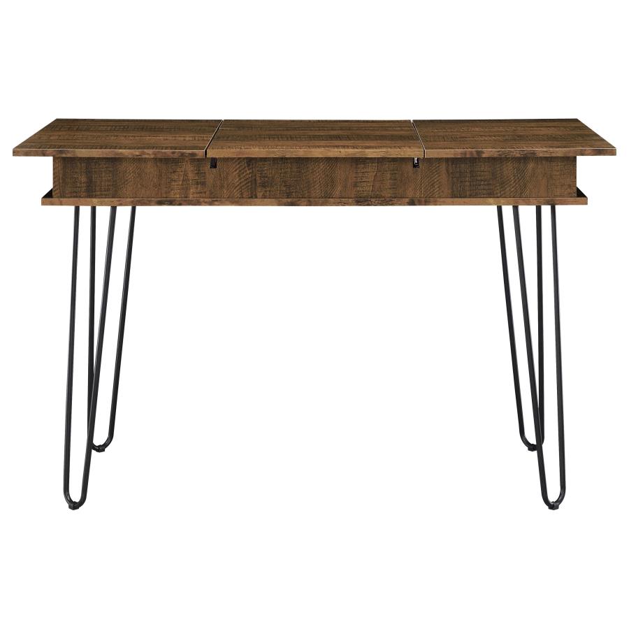 Sheeran 47-inch Writing Desk with Storage Rustic Amber-zoom-5