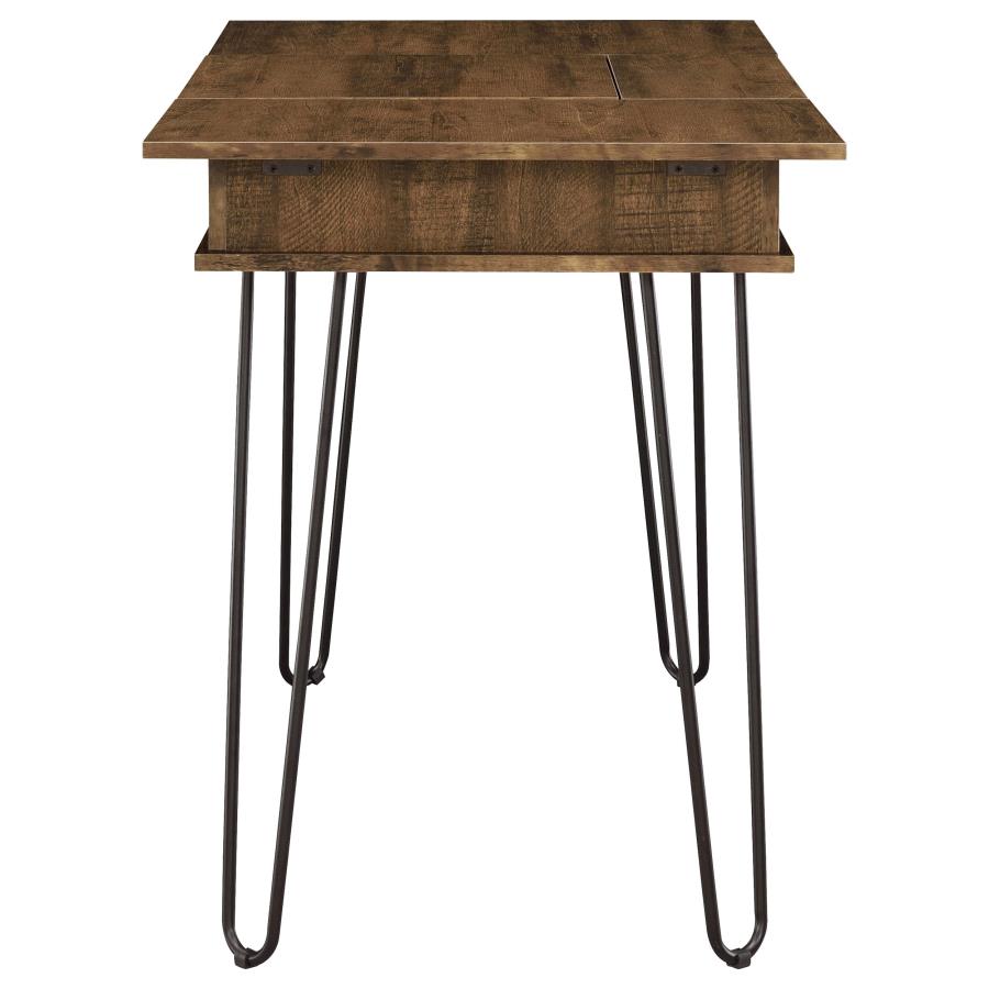 Sheeran 47-inch Writing Desk with Storage Rustic Amber-6