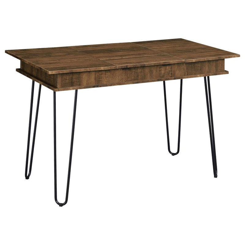 Sheeran 47-inch Writing Desk with Storage Rustic Amber-zoom-
