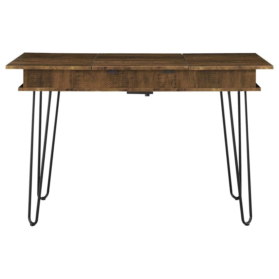 Sheeran 47-inch Writing Desk with Storage Rustic Amber-zoom-8