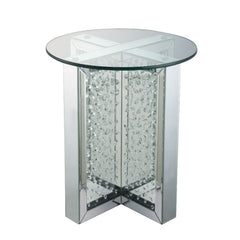 ACME Nysa End Table – back view – Lusso Furniture Miami