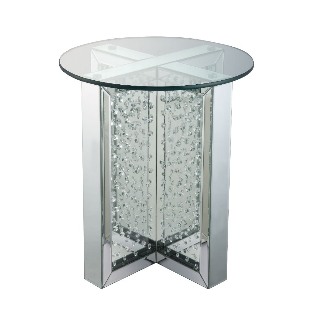 ACME Nysa End Table – back view – Lusso Furniture Miami